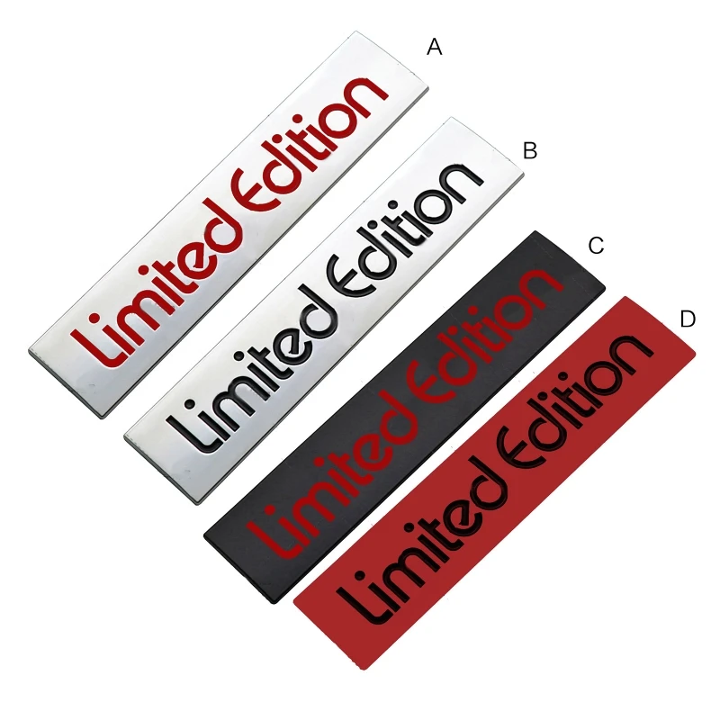 

Metal Limited Edition Sticker Car Personalise Emblem Decal Motorcycle Badge Stickers Fit Trunk Side Fender Rear Tailgate D7YA