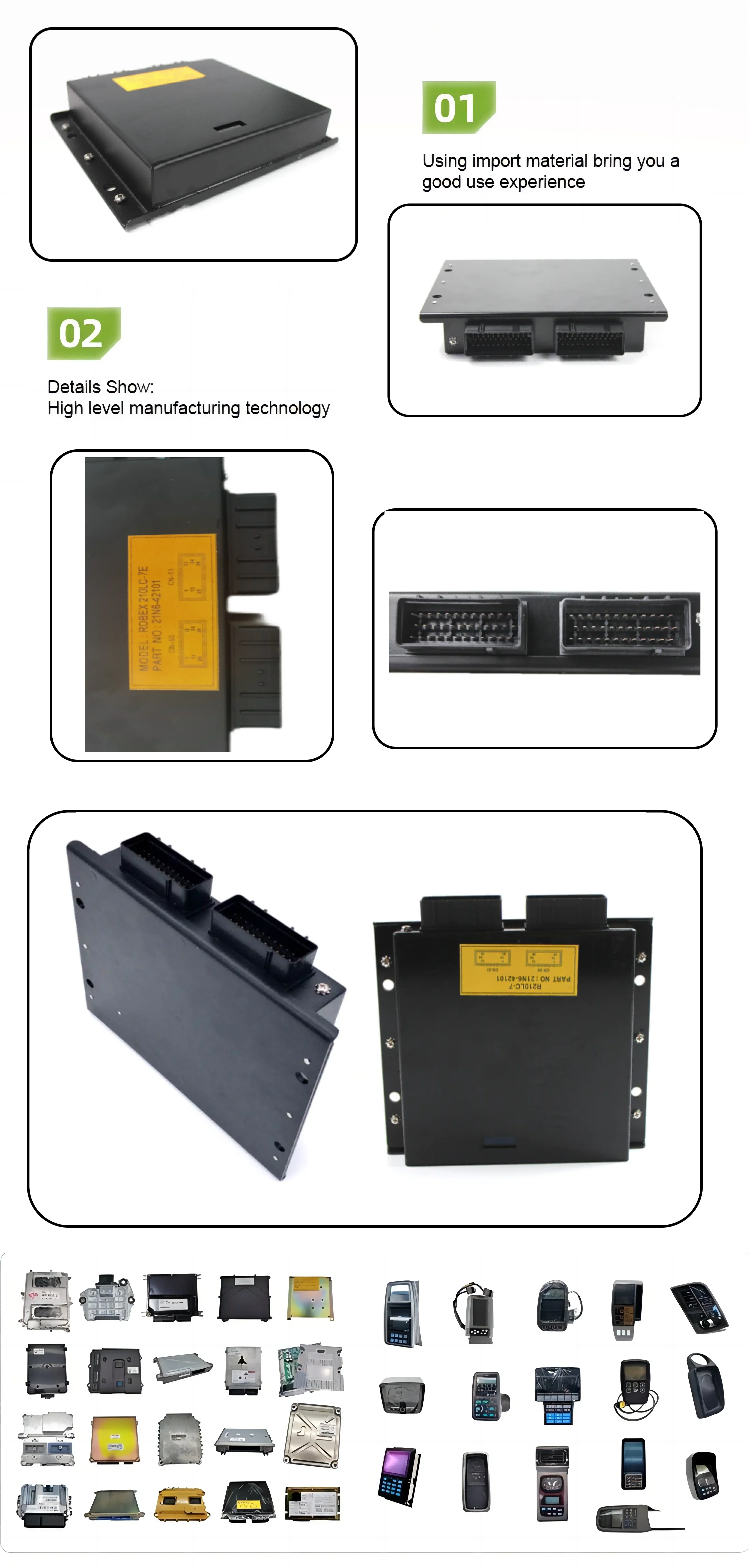 Контроллер гидравлического насоса для экскаватора hyundai 21NB-32206 21NA-34100