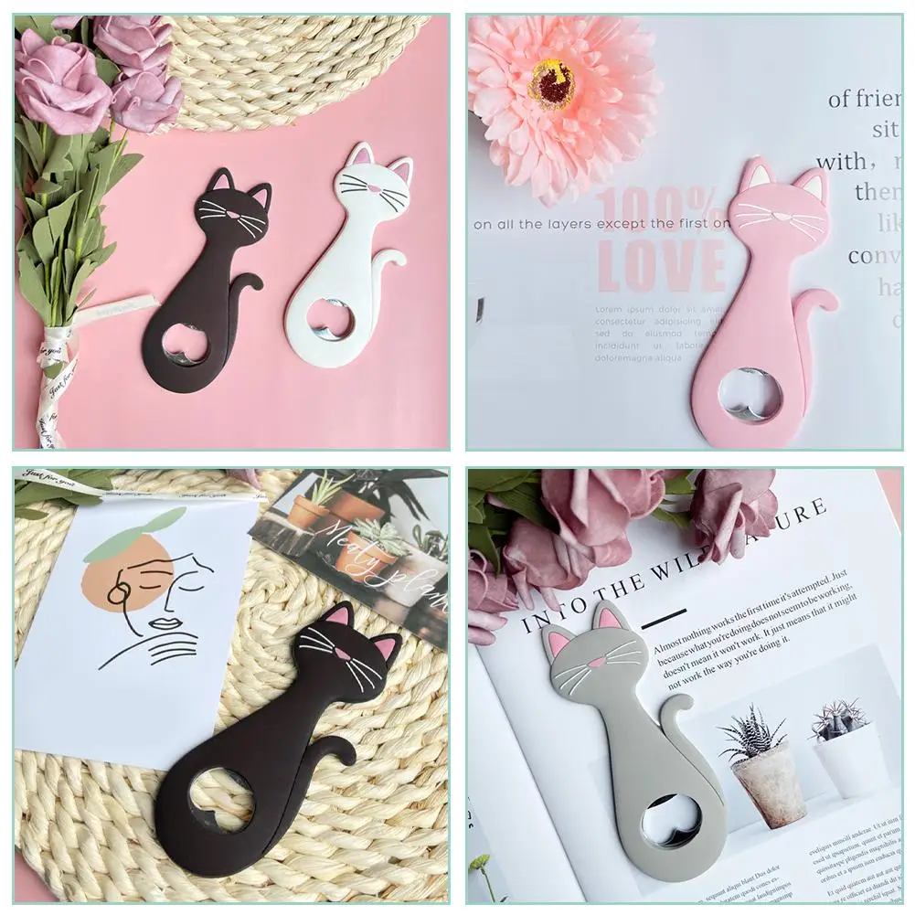 

New Cute Magnetic Refrigerator Bottle Opener Cartoon Cat Magnetic Beer Decor Beer Tool Bottle Refrigerator Opener Opener Ma B8V8