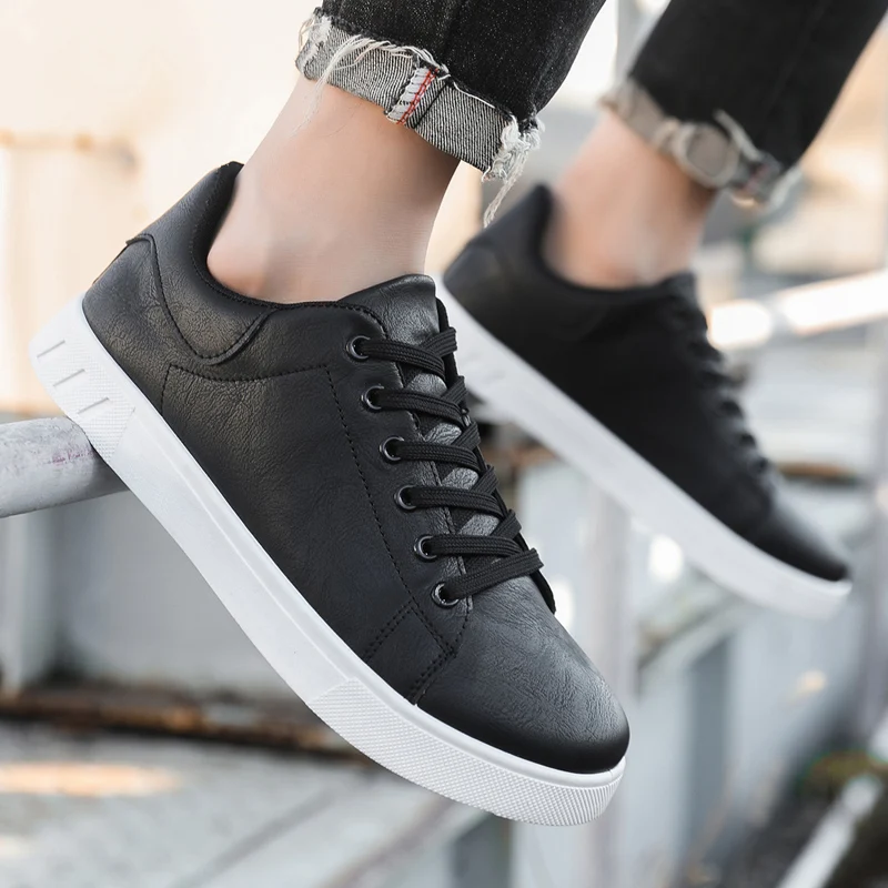 Дешевые коричневые кожаные повседневные туфли для мужчин большие размеры 39-46