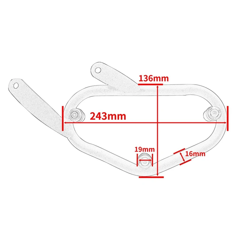 Держатель седельной сумки для Honda CL500 CL300 CL 300 500 2023 2024 детали держатель багажа