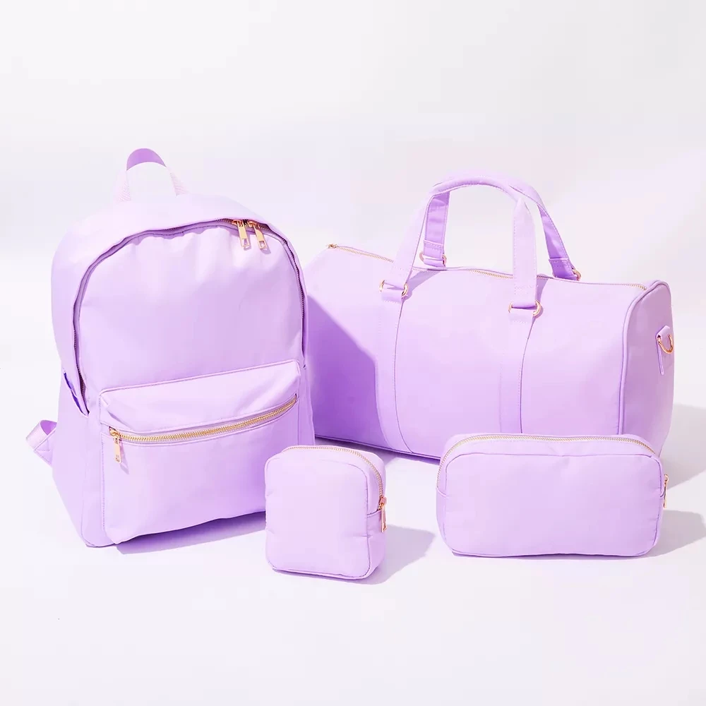 

Four Sizes S M L Xl Diy Embroidery Patch Personalize Toiletry Pouch Waterproof Women Storage Nylon Travel Makeup Bag Organizer
