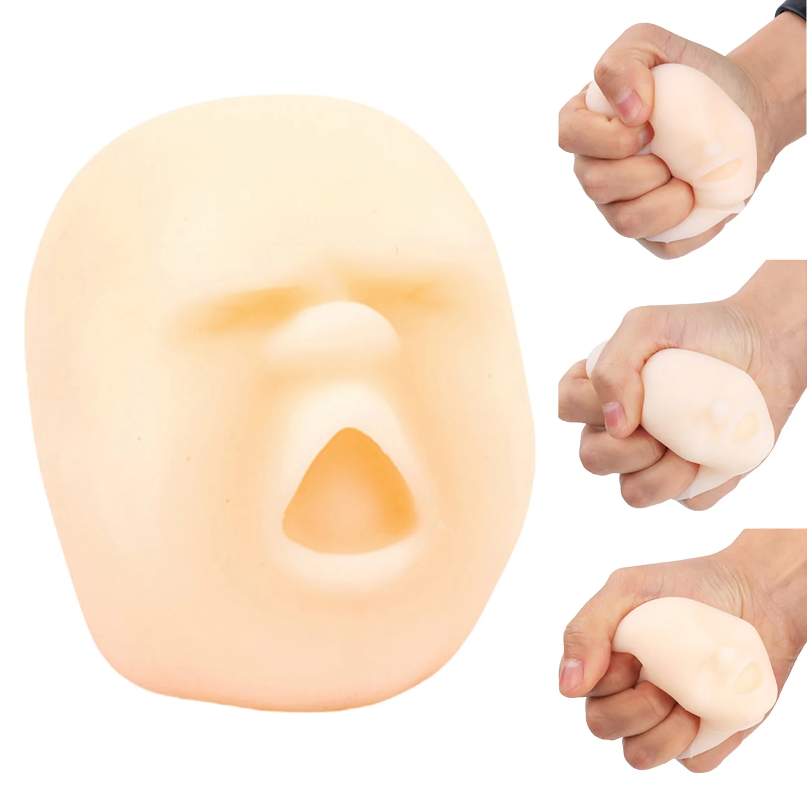 

Human Face Emotion Vent Ball Squishy Toy Cute Funny Human Sensory Balls Face Vent Decompression Balls For Stress Relieve
