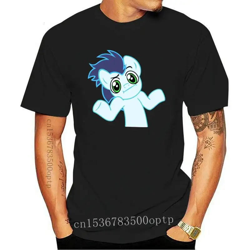 

Man Clothing New Shrug Horse Cartoon T-shirt Est Funny Design Men Tops T Shirt Short Sleeve Fashion Black Clothes For Boyfriend