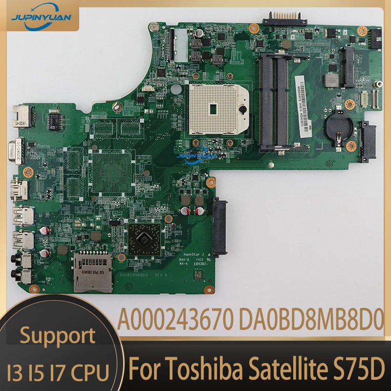 

Материнская плата для Toshiba Satellite S75D Series AMD A000243670 DA0BD8MB8D0