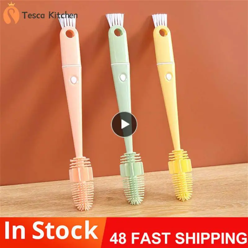 

1~10PCS Efficient Handheld Decontamination Bottle Brush Multifunction Thorough Cleaning Strength Cleaning Household