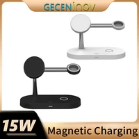 15w 4 in 1 magnetic wireless charging for iphone 8 11pro max x xs xiaomi 9 10 promix 2smxs fast charging