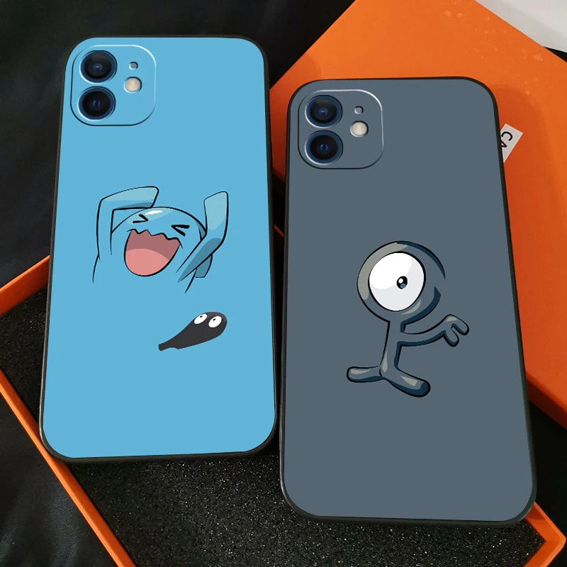 

Pokemon Pikachu Phone Case For Funda iPhone 13 11 Pro Max 12 Mini X XR XS Max 6 6s 7 8 Plus Etui Back Carcasa Coque Black