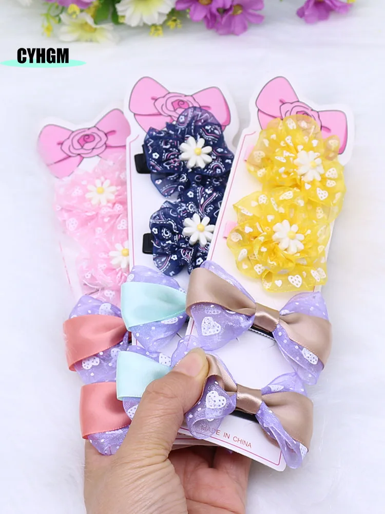 

wholesale new ribbon hair clips for girls silk hairpins Fashion handmade hair pins Barrettes Women's hair ties C11-1