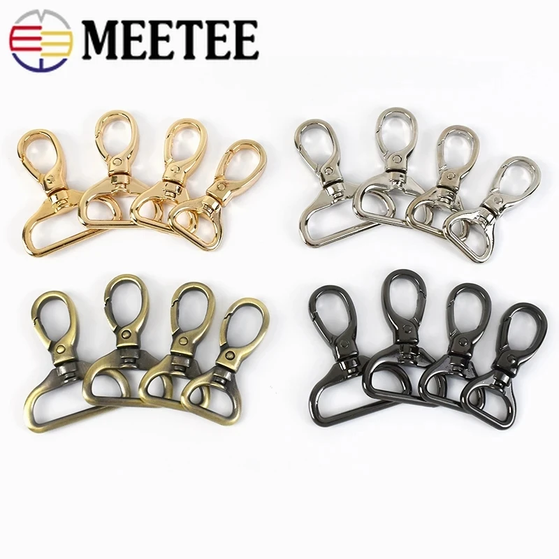 

5Pcs 16-32mm Metal Leather Buckles for Bag Strap Swivel Clasp Lobster Keychain Clip Buckle Trigger Snap DIY Hardware Accessories