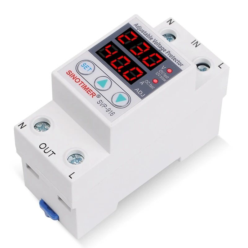 SINOTIMER SVP-916 40A Защита от перенапряжения предельный ток двойной дисплей