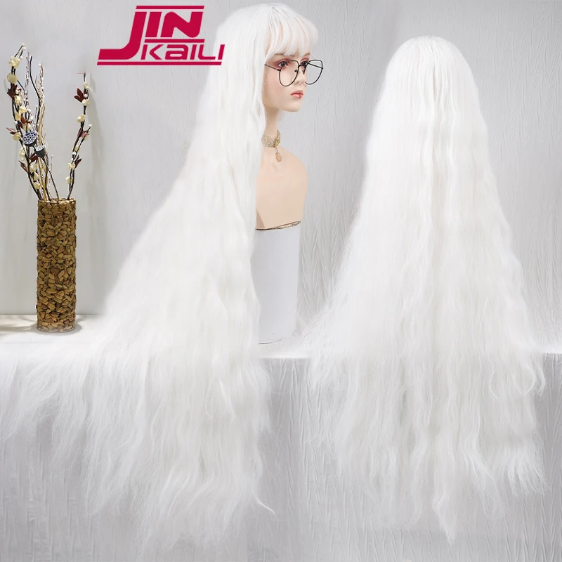 

Парик JINKAILI женский синтетический длинный, 120 см, со челкой