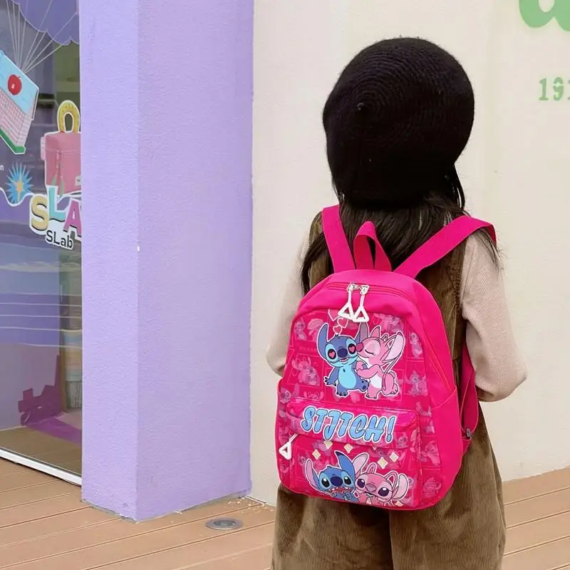 Детский рюкзак Stitch Лило и Стич милый мультяшный большой емкости для хранения