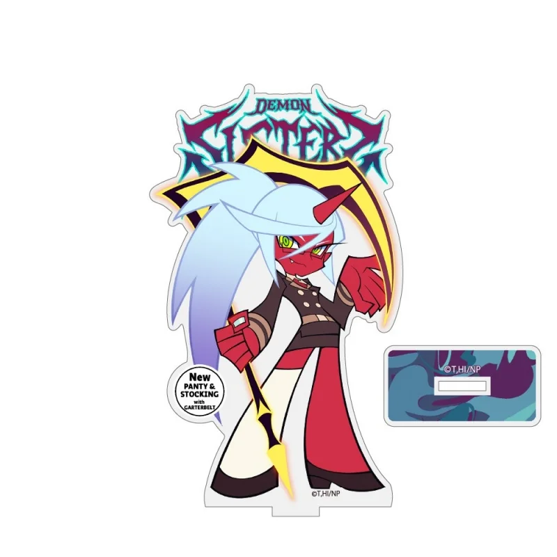 Фото Акриловая подставка Panty & Stocking with Garterbelt — Ассорти персонажей, аниме-атрибутика, коллекционный настольный декор, брелок, подарок №4
