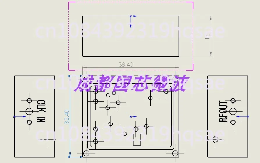 Источник частоты низкофазный шум LMX2820 2-30G -100dBc @ 1k 13dBm настраиваемый