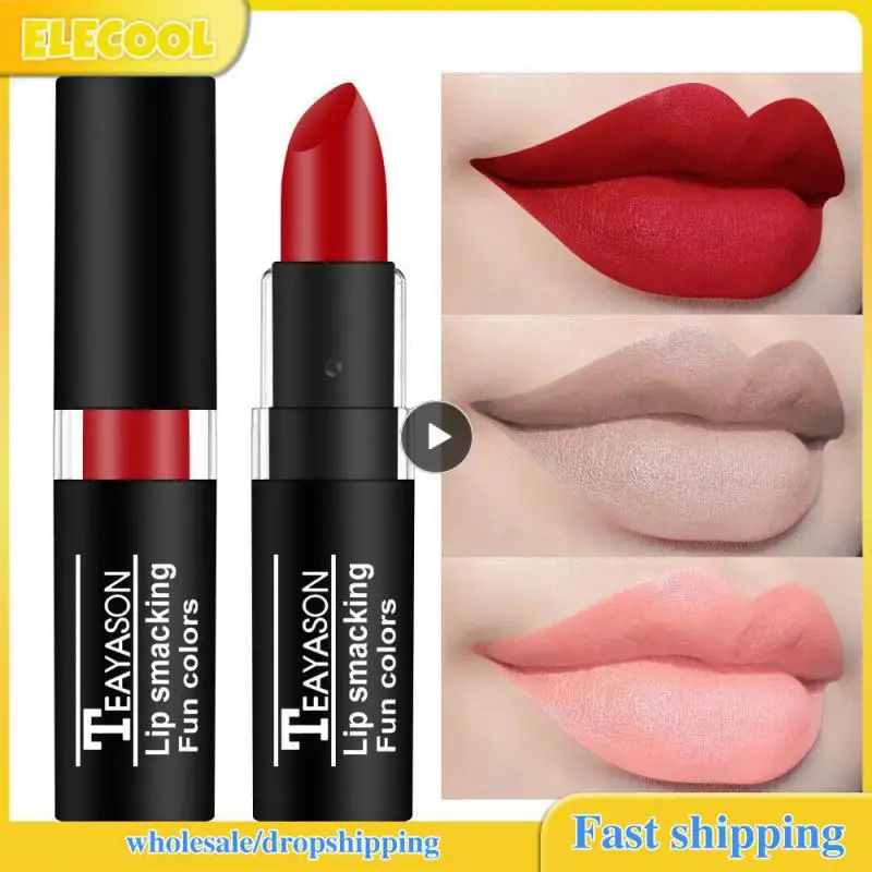 1 ~ 10 шт. блеск для губ в стиле ретро матовая губная помада с высокой цветопередачей водостойкая цветная глазурованная губная помада для макияжа губ стойкий насыщенный цвет