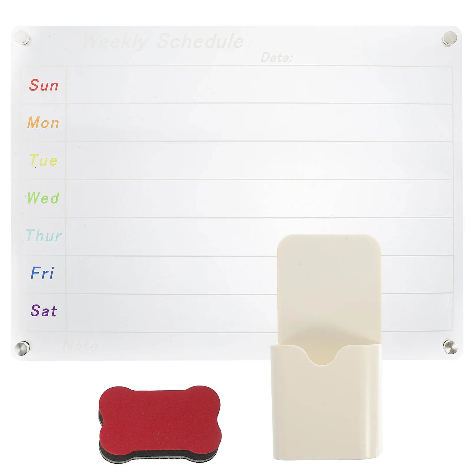 

Board Kitchen Refrigerator Planning Whiteboard Dry Erase Boards Fridge Acrylic Clear Blank