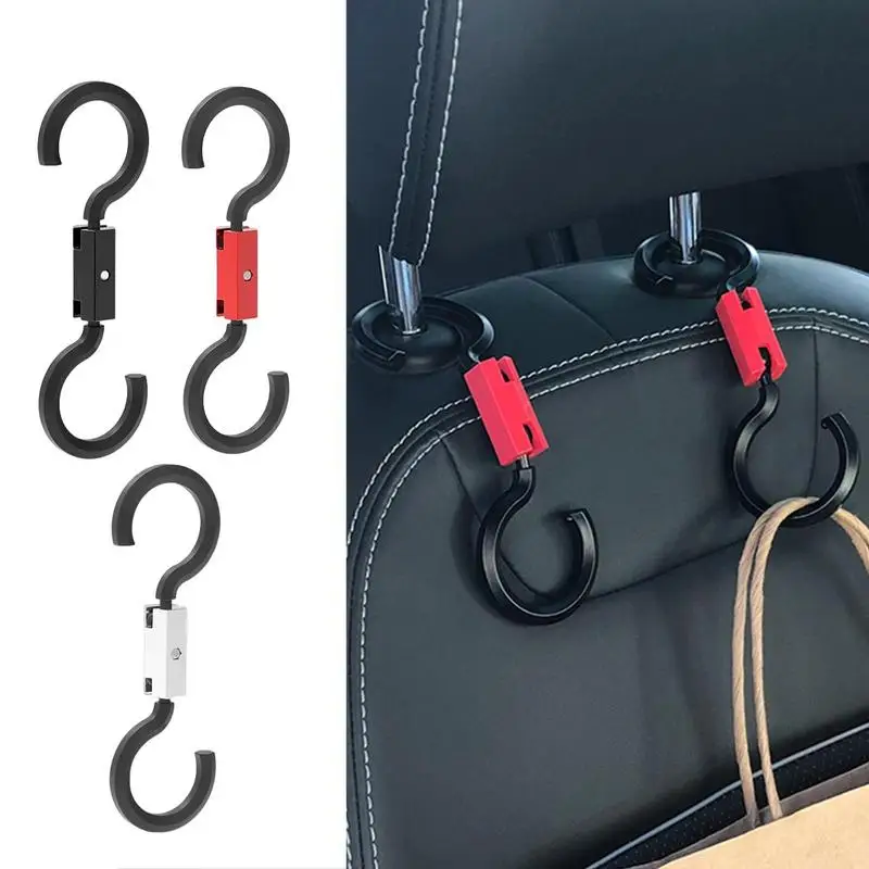 

Car Seat Back Hook Multi-functional Flexible Hang Hooks S Shape For Car Interior Auto Bac Seat Headrest Hanger Storage Holder