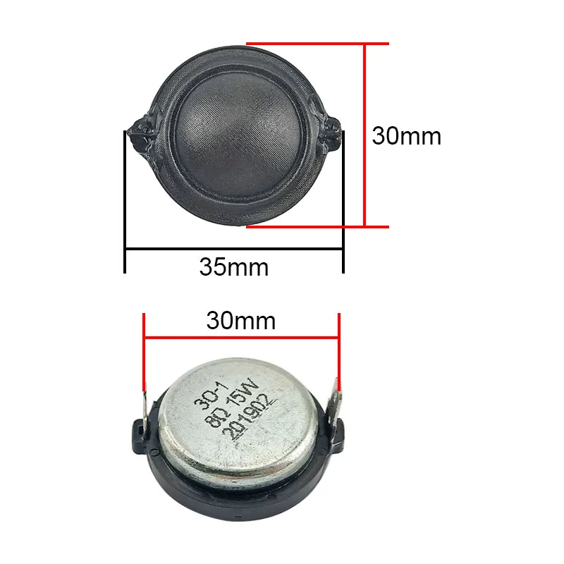 

30MM Dome Tweeter Speaker 8OHM 15W Home Car Silk Diaphragm Neodymium + magnetic fluid 1Pairs