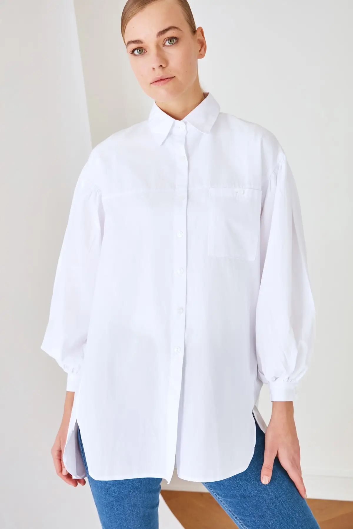 

Trendyol Shirt Collar Tunic TCTSS21GO0976