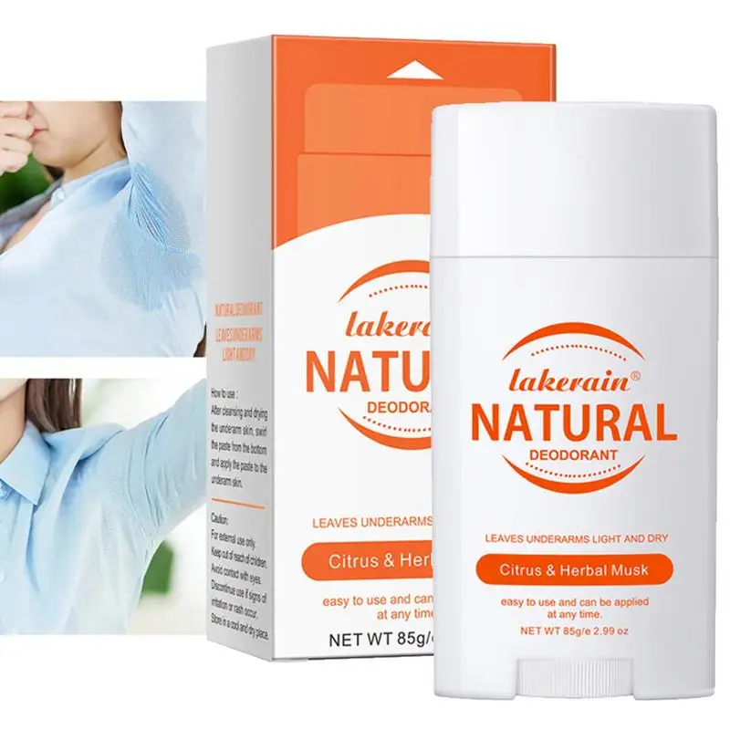 

Deodorizing Body Cream 85g Portable Underarm Ointment Multifunctional Women's Anti-Perspirant Stick Long-lasting Daily