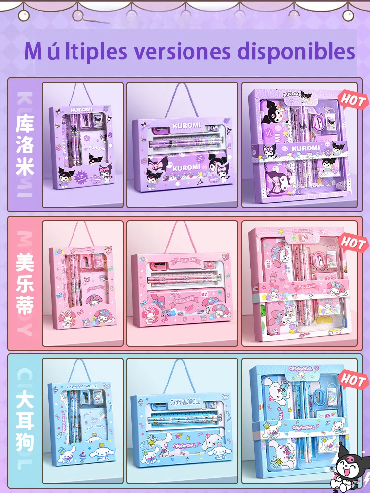 Набор Sanrio Briefpapier Geschenkdoos 10 Jaar Oud Meisje Basisschool Kuromi Kinderen Tamagotchi Hond Eerste Graad Handboek