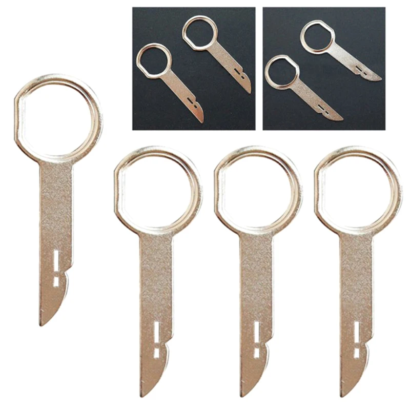 

4Pcs Car Radio Removal Key Pin Tool Stereo Head Unit Audio Tools for Auto Keys Useful Practical Extraction Tools Car Styling