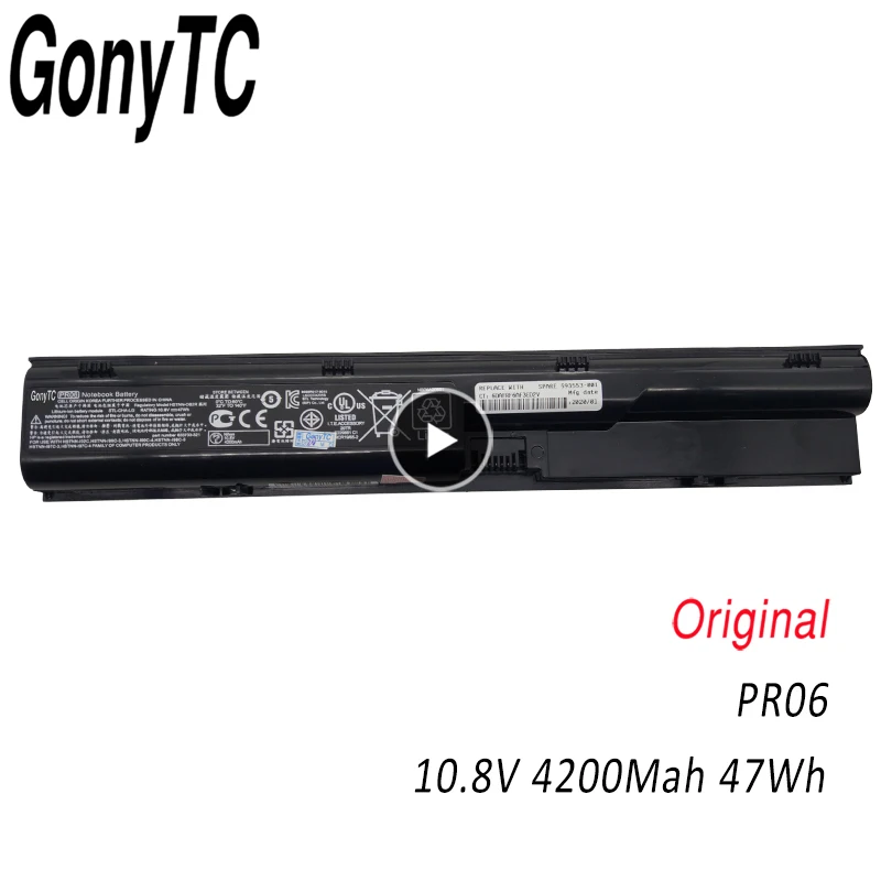 

GONYTC PR06 New Laptop Battery For HP ProBook 4330s 4430s 4431s 4530S 4331s 4535s 4435s 4436s 4440s 4441s 4540s PR09 HSTNN-I02C