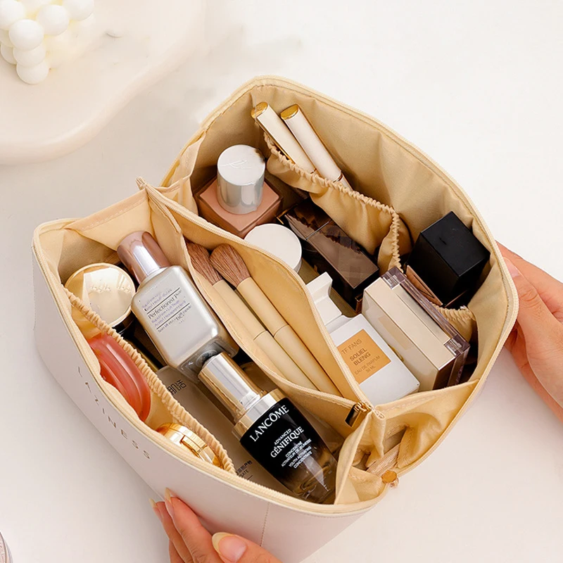 

Women's New Organ Makeup Bag Pillow Bag Travel Storage Bag Fashion Large Capacity Wash Bag PU Cosmetic Bags for women 2022
