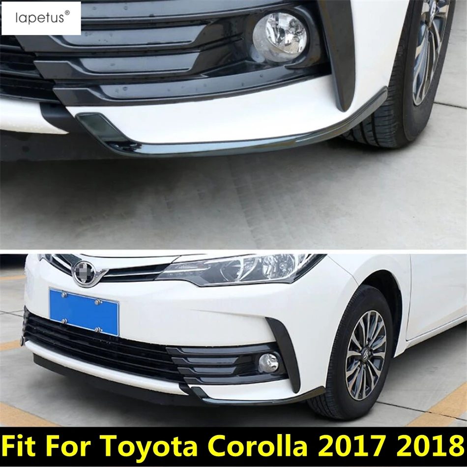 Фото Аксессуары из нержавеющей стали для Toyota Corolla 2017 2018, передние противотуманные фары, лампа, подсветка для глаз, фотооболочки, комплект обшивки №1