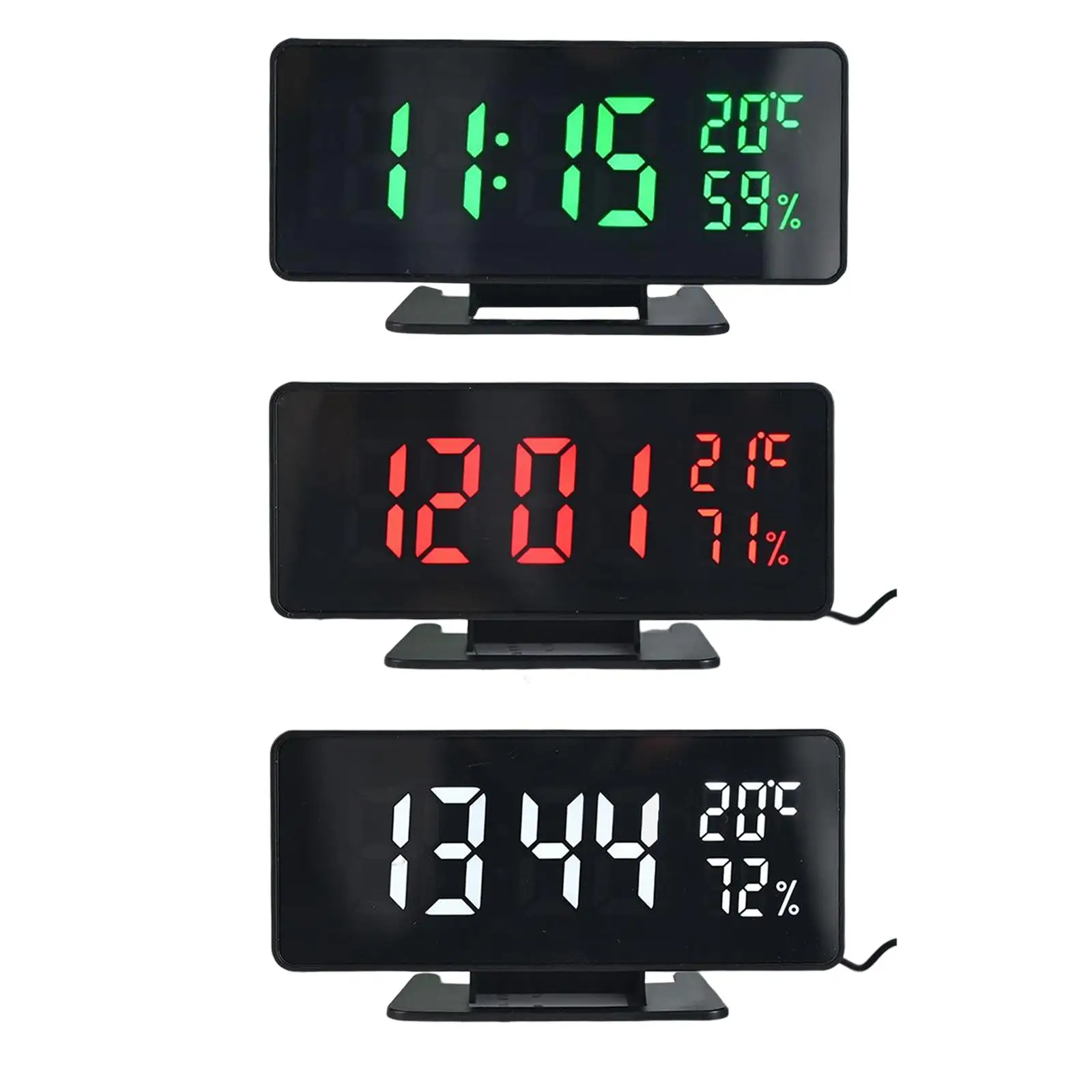 Decorative Brightness Home Decor Ornament Night Light Sleeping Clock Usb For Indoor Office Bedroom