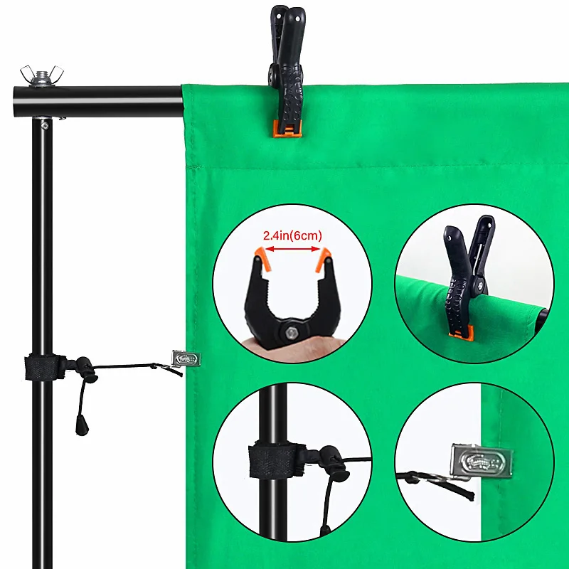 Фон для фотосъемки стойка с сумкой переноски зеленый экран хромакей студийной -