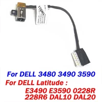 1pcs new power jack for dell 3480 3490 3590 latitude e3490 e3590 0228r6 228r6 dal10 dal20 charging connector dc in cable