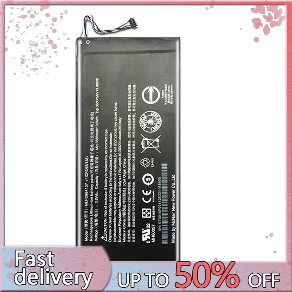 3580 мАч MLP 2964137 Аккумулятор для Acer Lconia One 7 B1-730 B1-730HD A1402 3165142 П