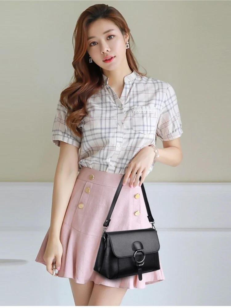 Повседневная модная сумка-мессенджер через плечо сумки из воловьей кожи новинка