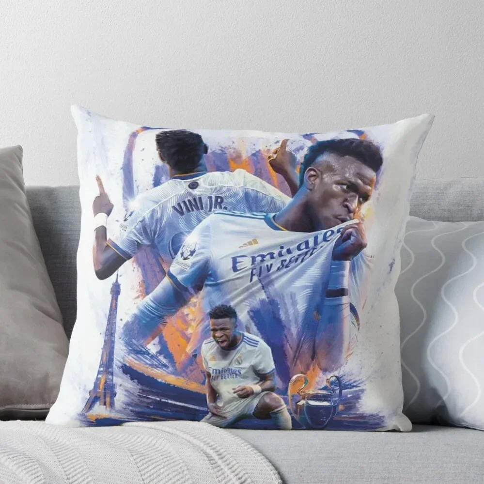 Диванная подушка vinicius junior прямоугольные наволочки роскошные подушки