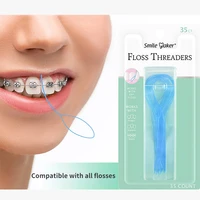 35pcslot disposable dental flosser interdental brush teeth stick toothpicks floss pick oral gum teeth cleaning care