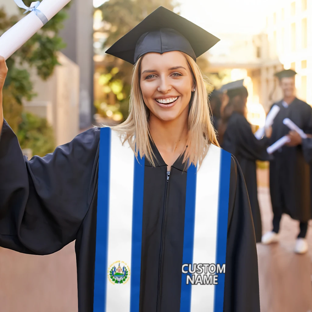 

Индивидуальное название, украшение «Эль-Сальвадор шарф с флагом Выпускной», палантин для международного обучения за рубежом, аксессуар для...