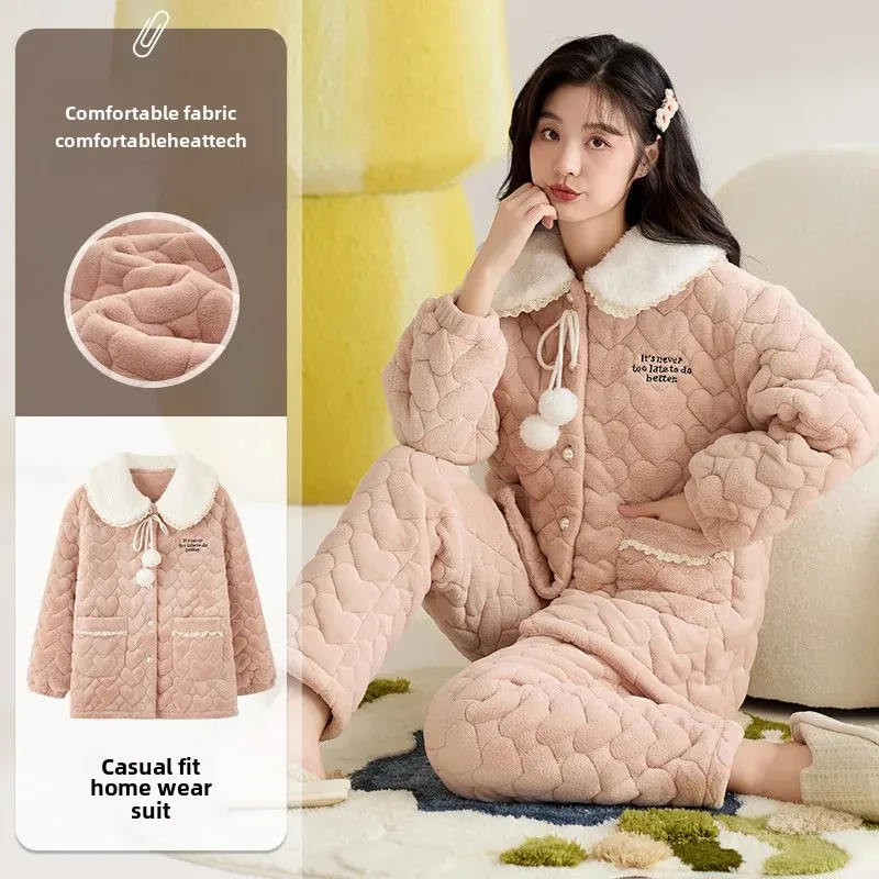 Зимняя коралловая флисовая подкладка трехслойная утолщенная фланелевая