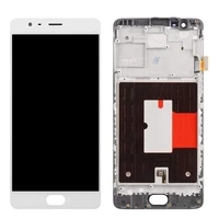 lcd display contact screen digitizer assembly for oneplus 3 3t a3000 13 13t with repair tools white with frame