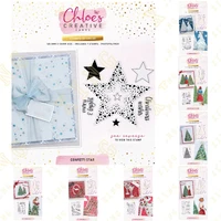 new christmas tree star snowflake metal cutting dies clear stamps scrapbook diary secoration embossing template greeting card