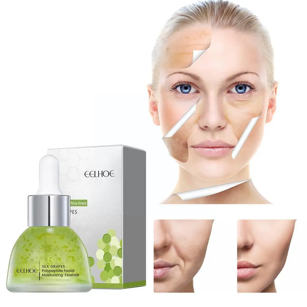 

Увлажняющая сыворотка для лица с морским виноградом, эссенция для линий выцветания, увлажняет сыворотку для удаления морщин, кожа, блестящее средство для лица H3C7