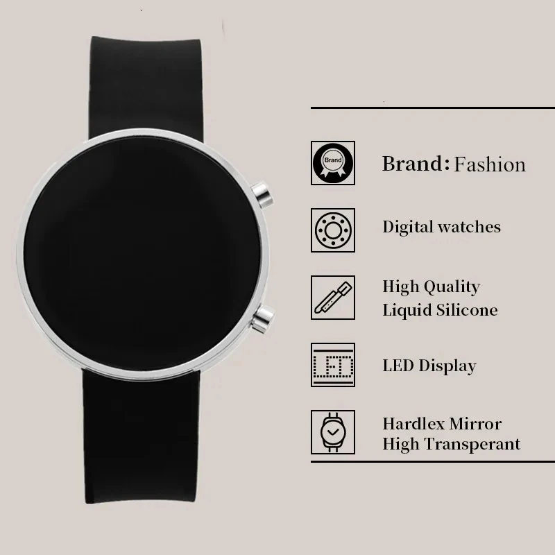 Часы женские цифровые модные повседневные спортивные электронные с простым