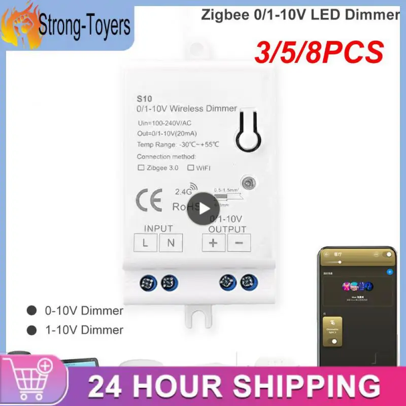 

3/5/8PCS Mini Wireless Dimming Controller Support Smartthings Zigbee 3.0 Dimmer Remote Control Lighting Adjustable Switch