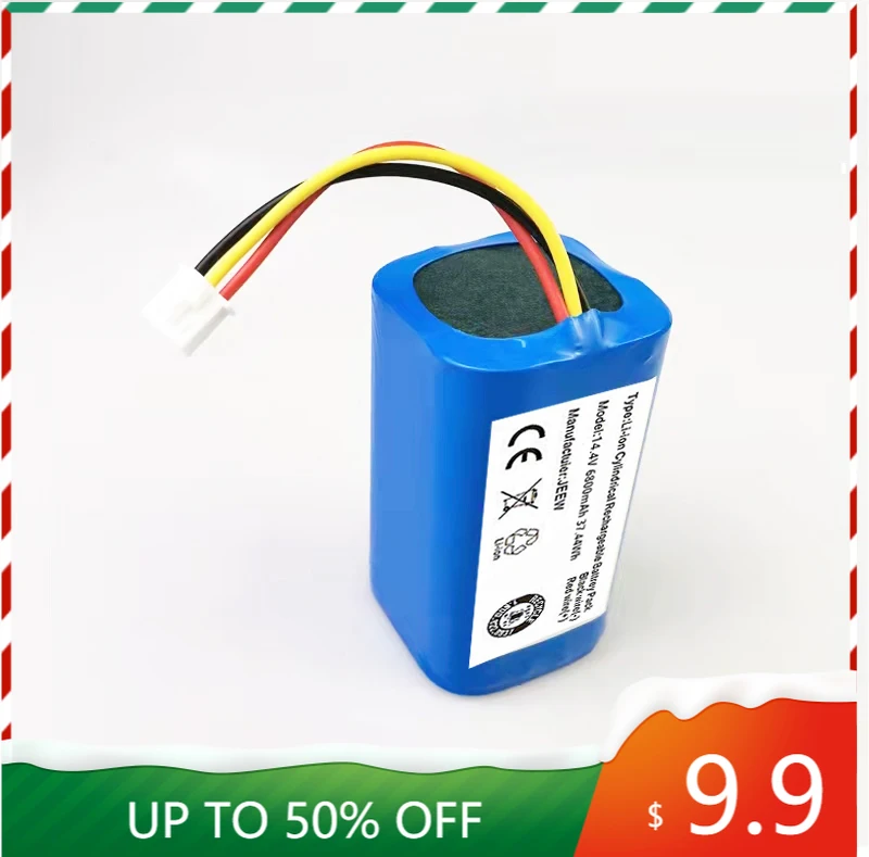 

Free shipping 2022 New Original Battery for LIECTROUX C30B Robot Vacuum Cleaner 14.4v 6800mAh, Lithium Cell 1pc/pack