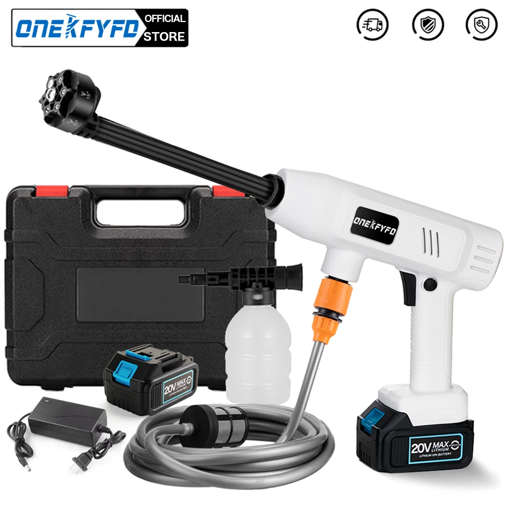 

Электрический беспроводной мини-пистолет высокого давления, распылитель воды для мойки автомобилей Makita, аккумулятор 18 в, 10 м, 60 бар