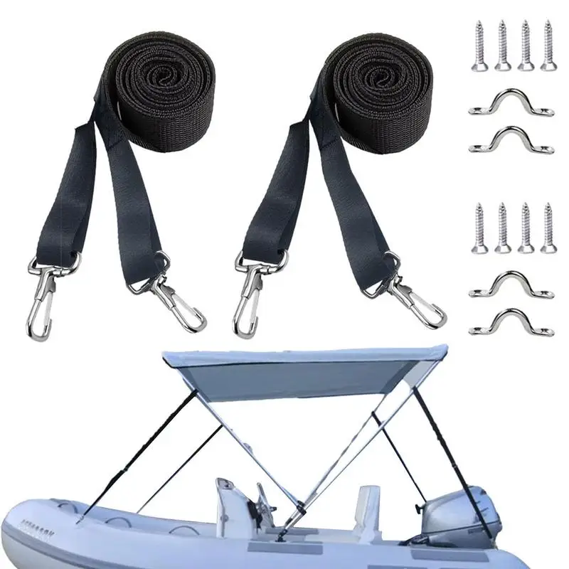 

Awning Straps For RVs Adjustable Bimini Top Straps Boat Strap hooks Awning Straps Marine Webbing Straps Hardware Accessories