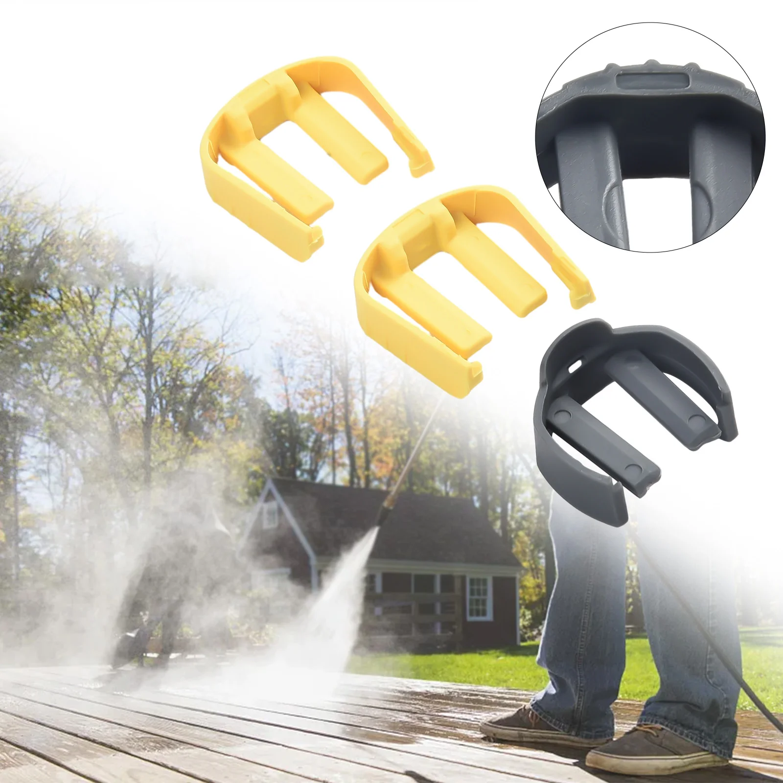 

3 шт. C-образные зажимы для Karcher K2 K3 K7, триггер для мойки высокого давления и зажим для шланга, сменный разъем с быстрой фиксацией, зажимы C, детали для чистки
