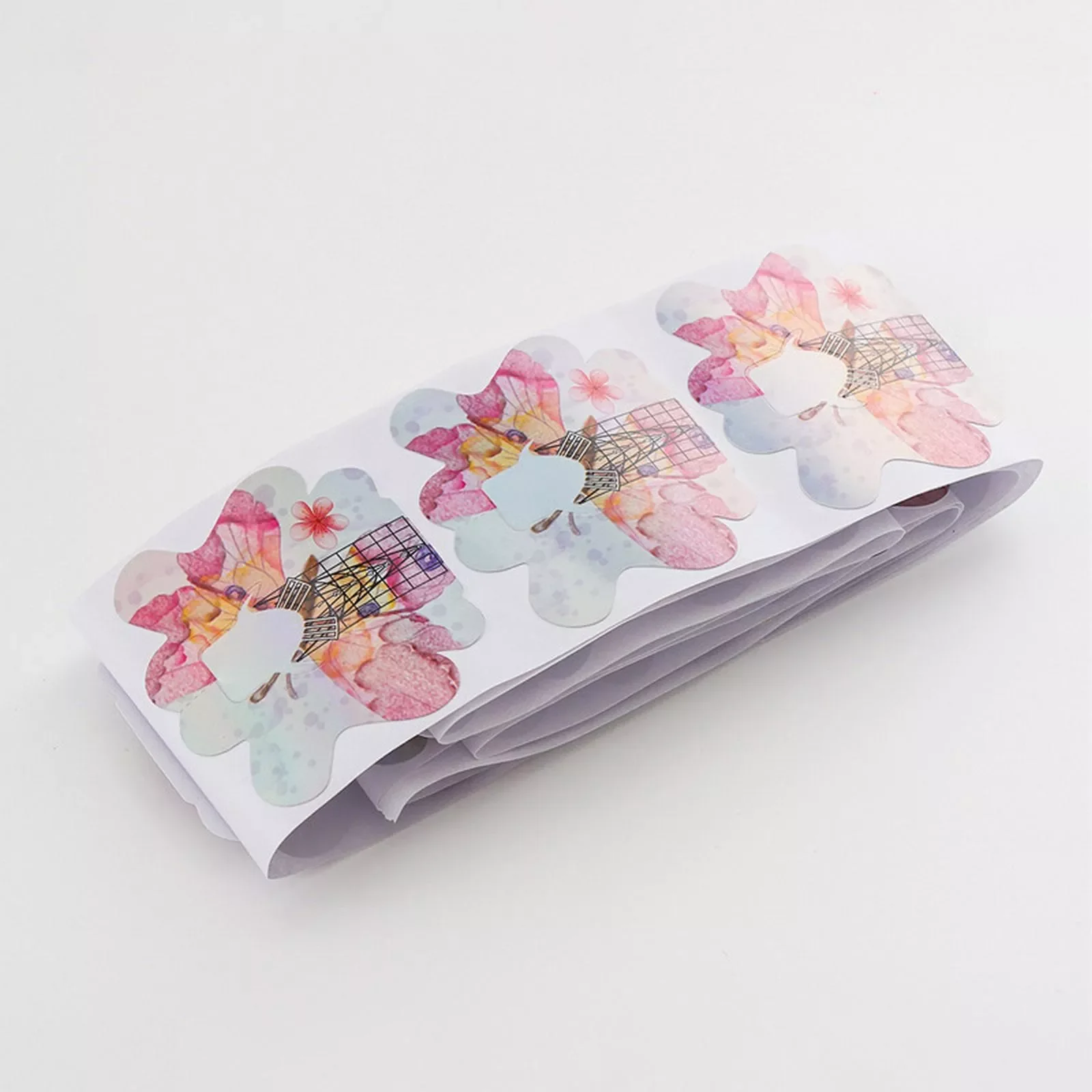 

NEW2023 Color Nail Paper Holder French Nail Extension Nail Thickened Multi Color Paper Holder 100 / 300 Pieces