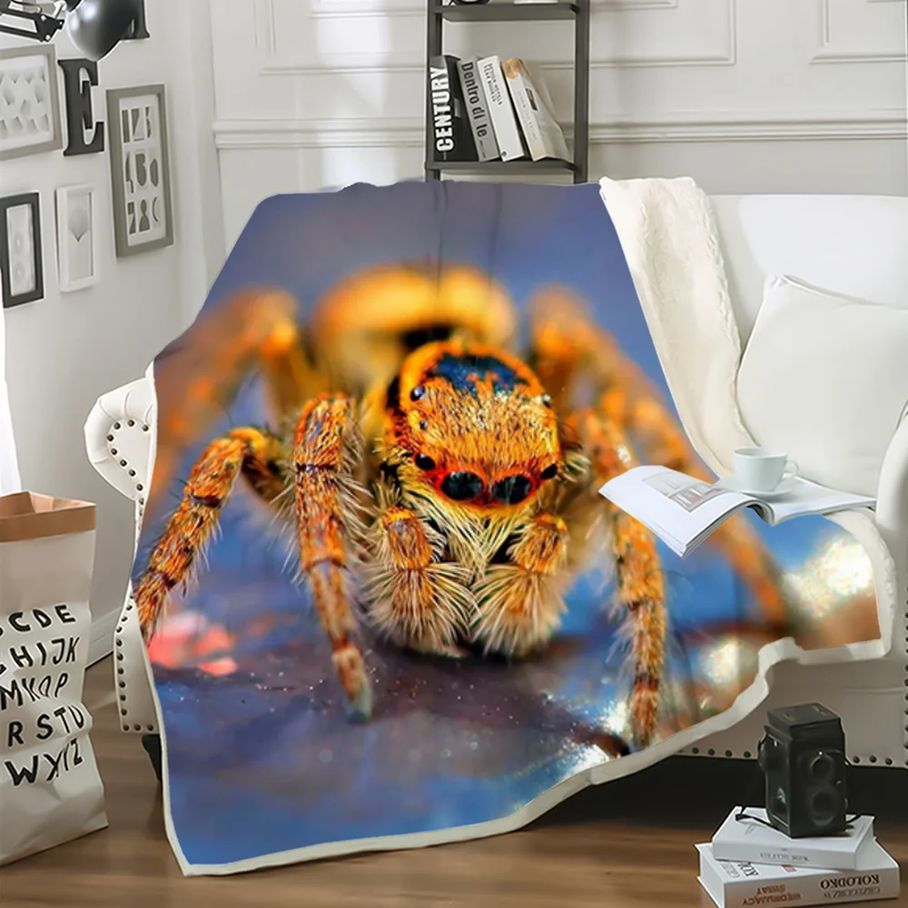 

CLOOCL Animals Insect Spider Blankets 3D Printed Dreamlike Double Blanket As A Gift for Children Picnic Blankets Drop Shipping